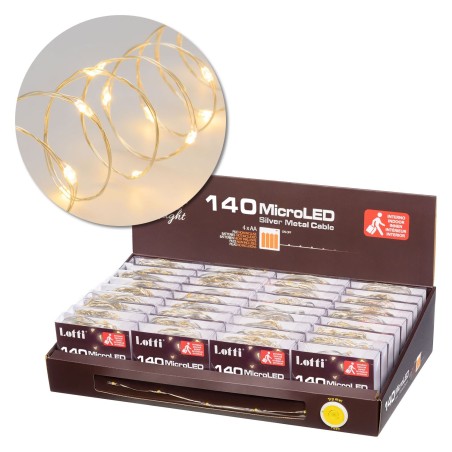 String light 14m, 140 WARM WHITE MicroLEDs AmagicTree.com