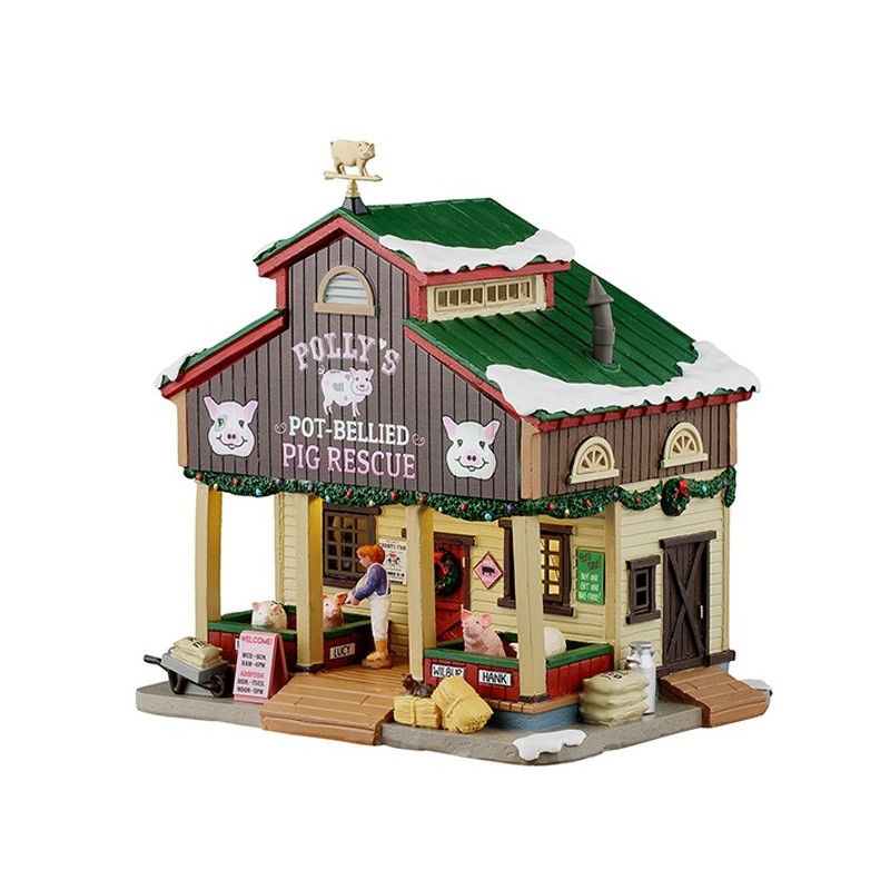 Polly'S Pot-Bellied Pig Rescue Cod. 55323 - Lemax