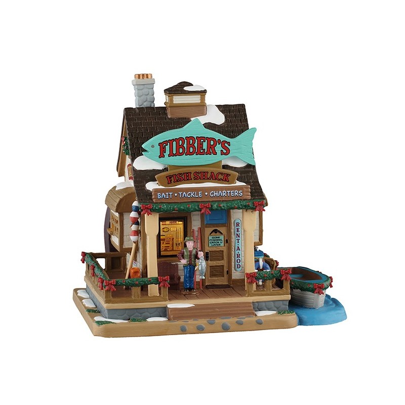 Fibber'S Fish Shack With Power Supply 4.5V Ref. 55329 - Lemax