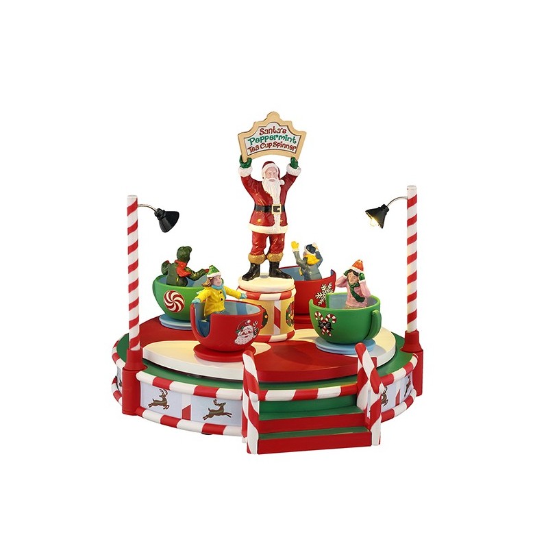 Santa'S Peppermint Teacup Spinner Cod. 54446 - Lemax