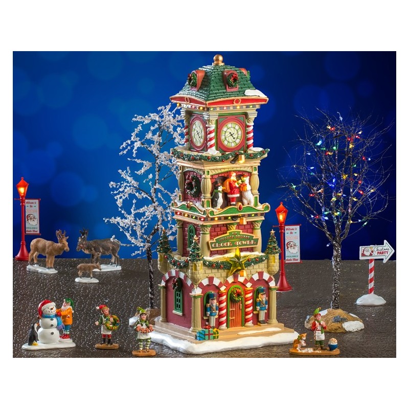 The Village Square Clock Tower Set Cod. 56673 - Lemax