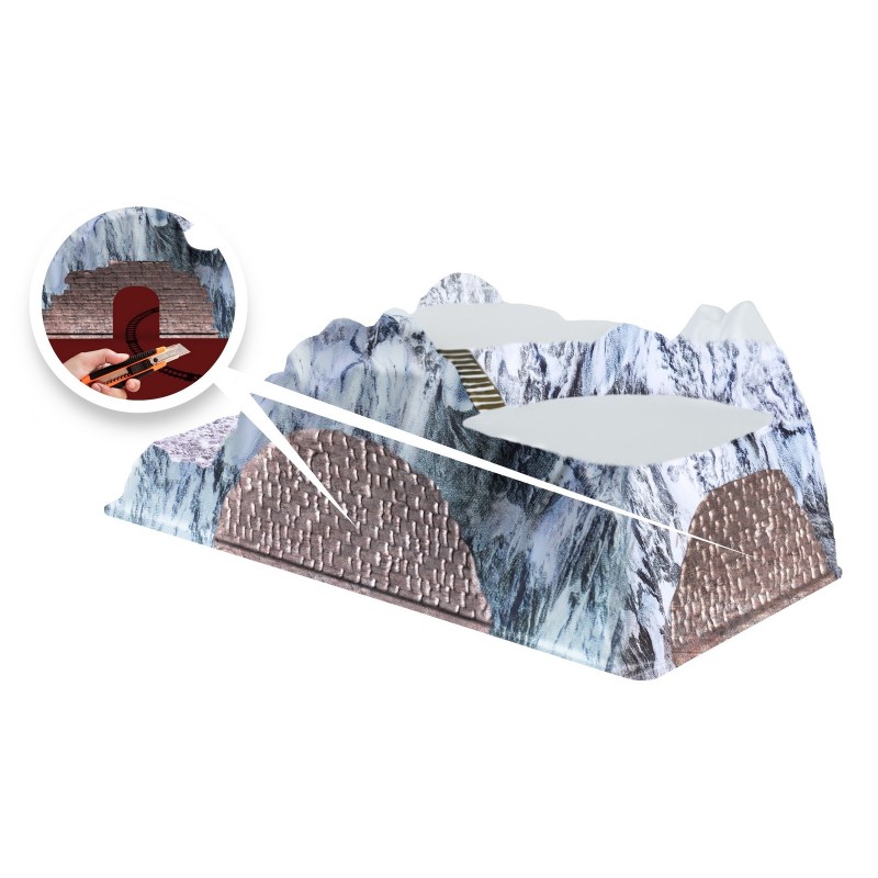 Paesaggio Full Colour Tunnel Del Treno 78 x 38 cm My Village