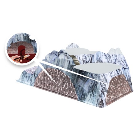 Paesaggio Full Colour Tunnel Del Treno 78 x 38 cm My Village