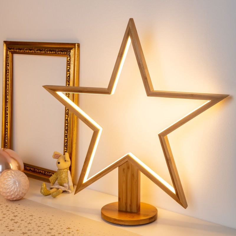 Star with Base H55cm WARM WHITE LED AmagicTree.com