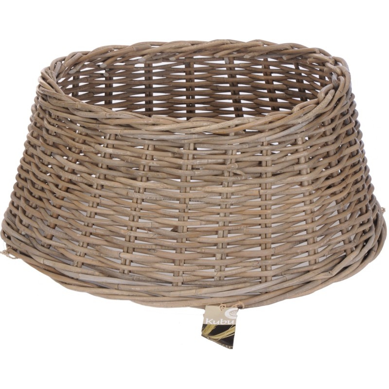 Copribase Albero di Natale Rattan Intrecciato 60 Cm