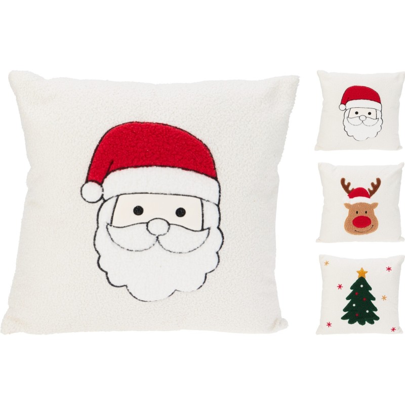 Christmas Teddy Bear Decorative Cushion 45X45 Cm. Single Piece