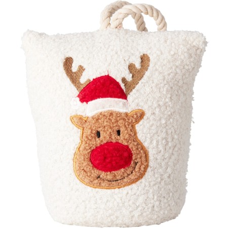 Teddy Christmas Doorstop. Single Piece