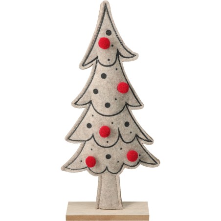 34Cm Felt Christmas Tree, Single Piece