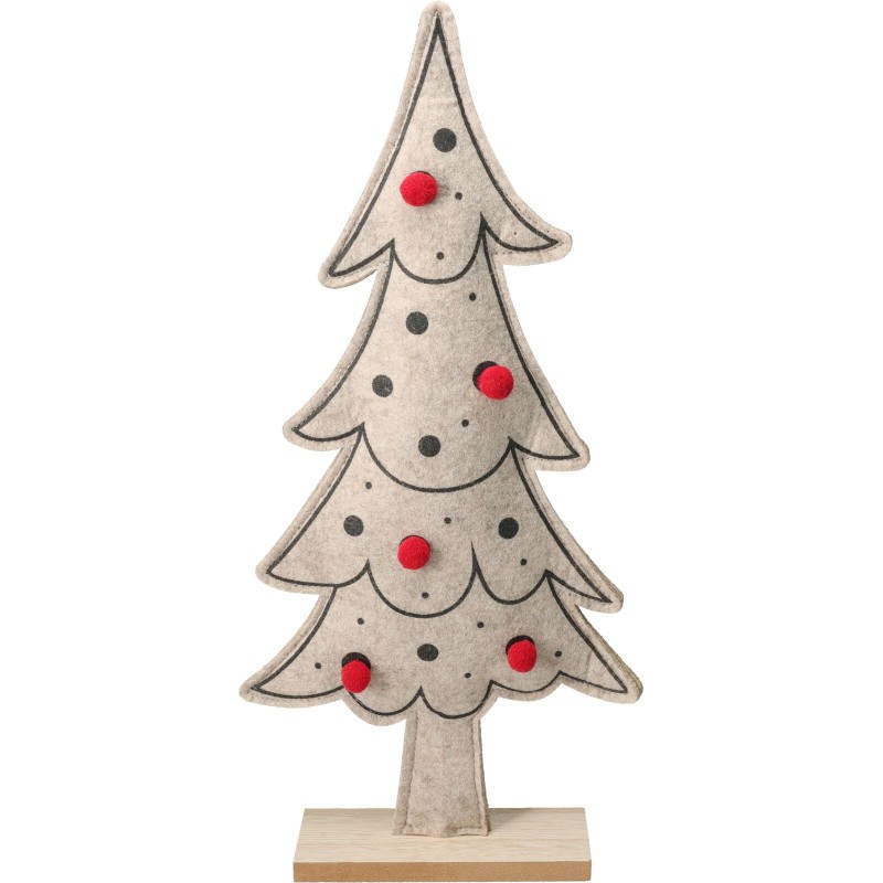 42Cm Felt Christmas Tree. Single Piece