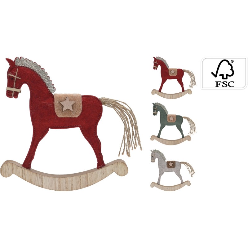 Rocking Horse 22 Cm. Single Piece