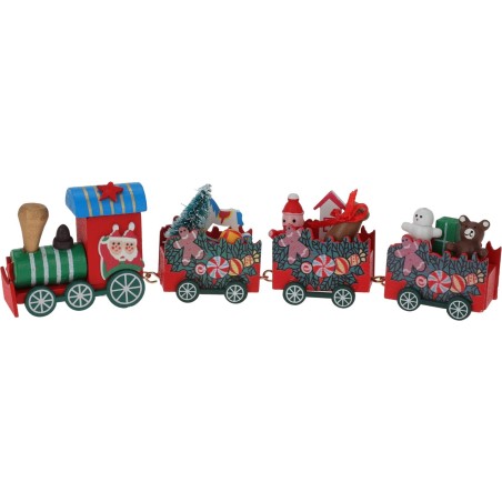 Wooden Train 20 Cm. Single Piece
