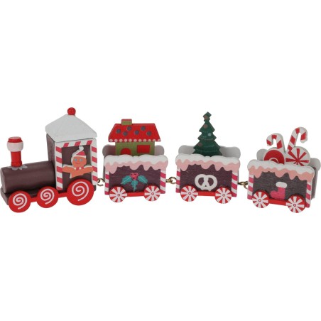 Wooden Train 20 Cm. Single Piece