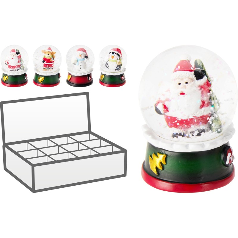 Christmas Snow Globe 7 Cm. Single Piece