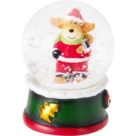 Christmas Snow Globe 7 Cm. Single Piece