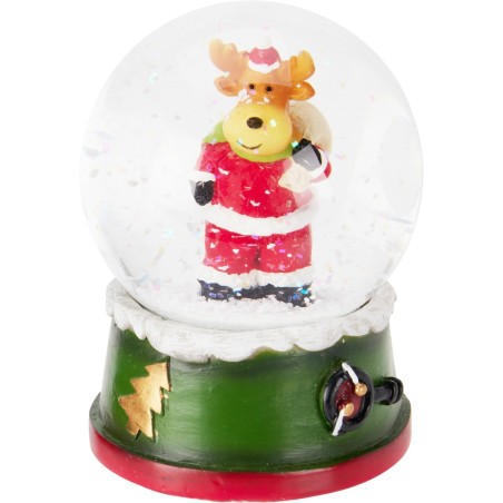 Christmas Snow Globe 8.5 Cm. Single Piece