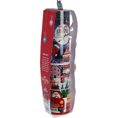 Set 4 Tazze Natale New Bone 265 ml. Pezzo Singolo