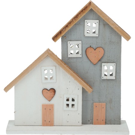 Illuminated House 28 Cm. Single Piece