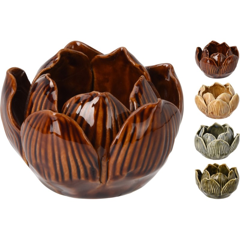 Lotus Flower Tea Light Holder 8X5 Cm. Single Piece