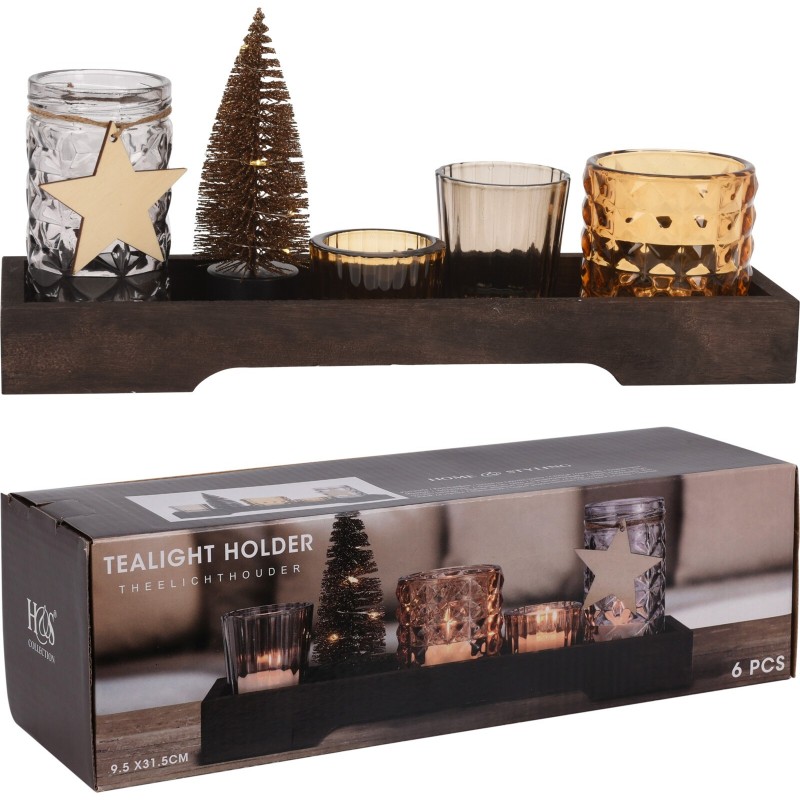 Deco Tea Light Tray - 6 Pieces