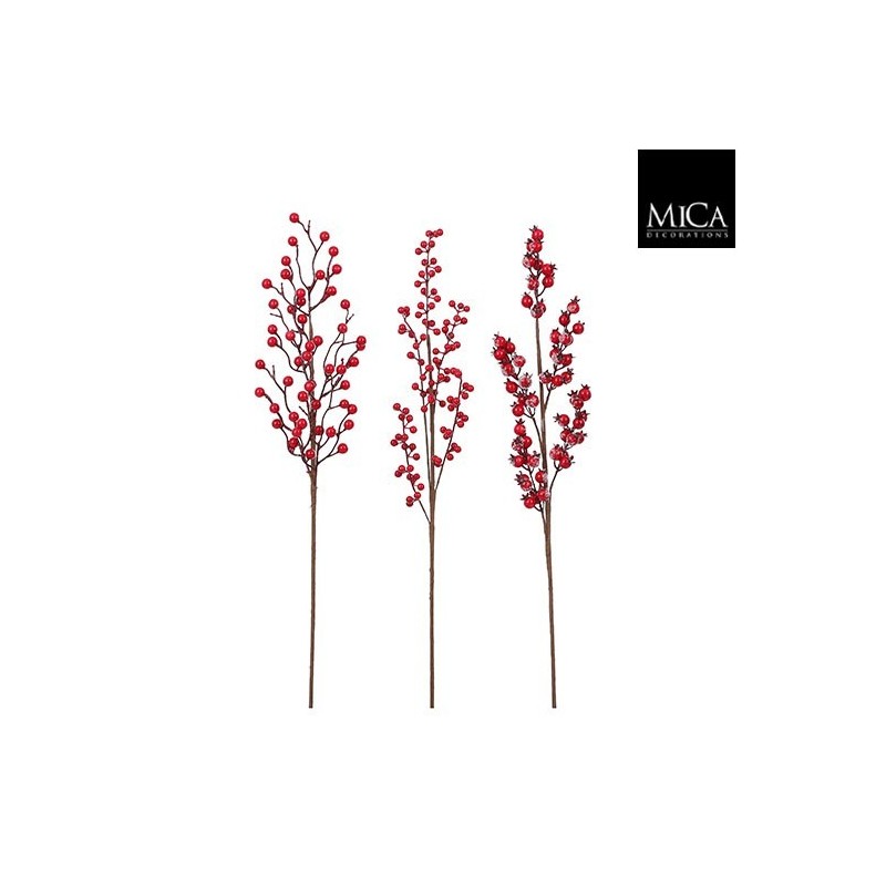Branch with Red Berries 67 cm. Single Piece. amagictree.com