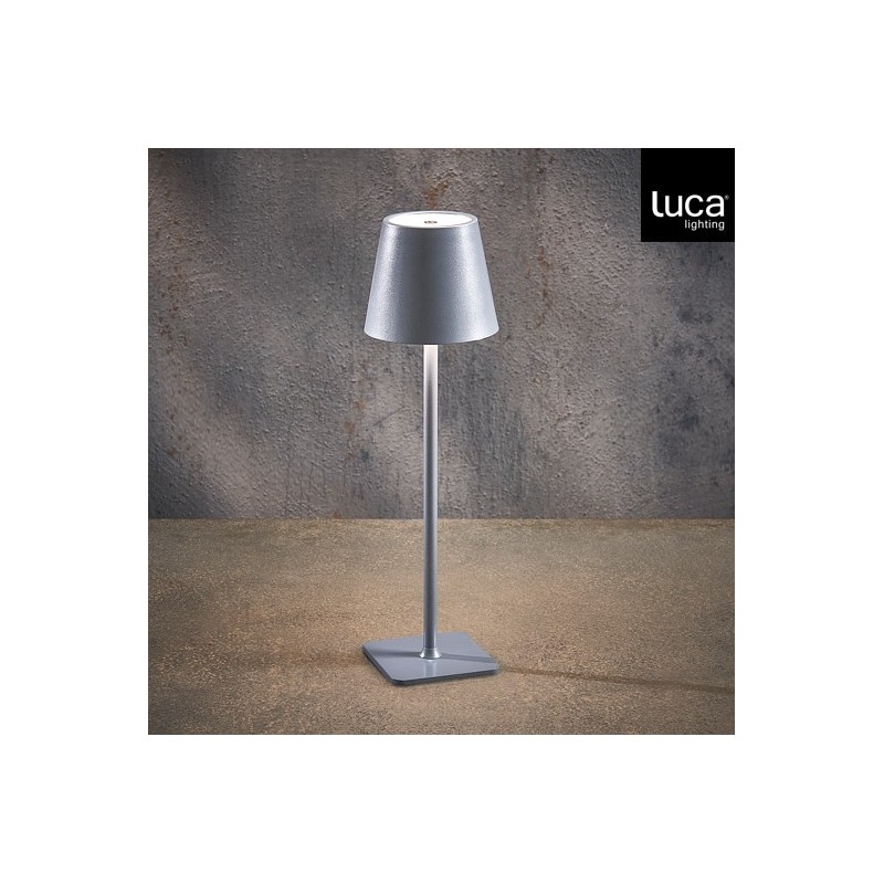 USB-C Multicolor LED Silver Table Lamp amagictree.com