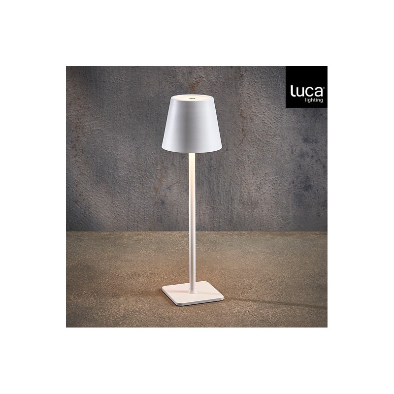 USB-C Multicolor LED White Table Lamp amagictree.com