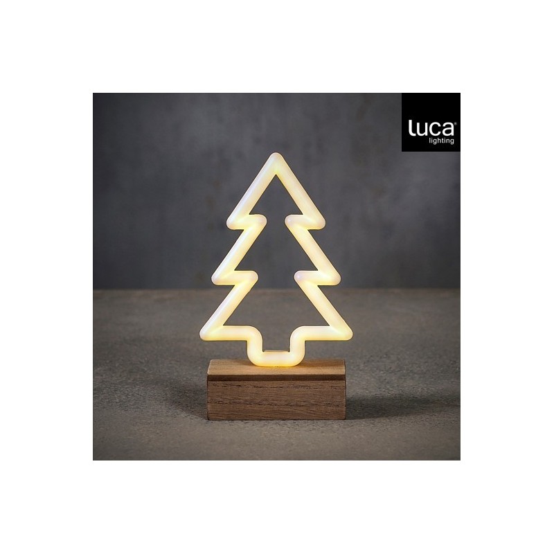 Warm White Battery Operated LED Christmas Tree Decoration with Timer amagictree.com