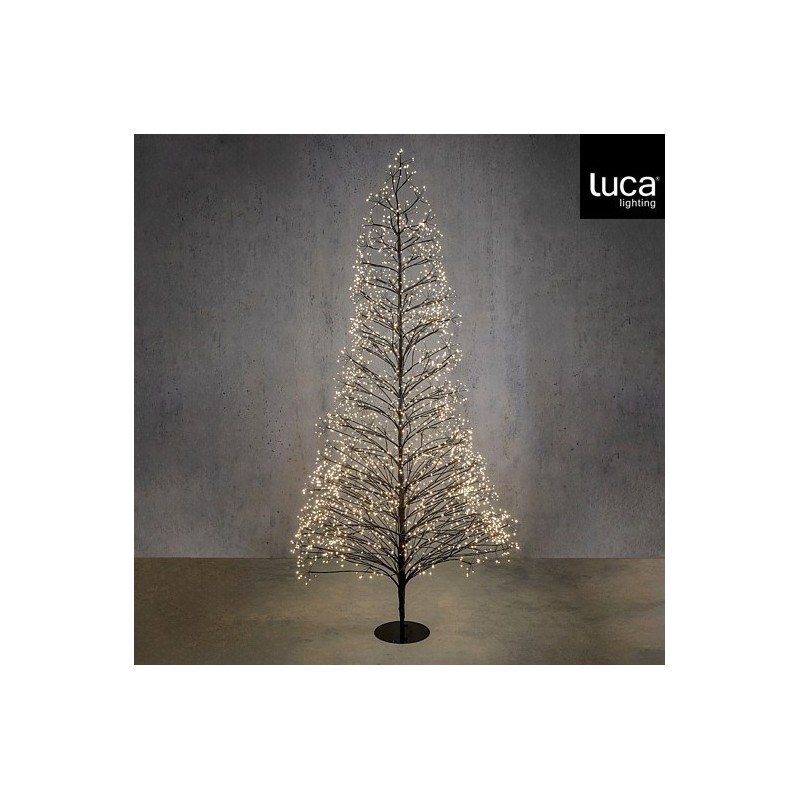 Black Christmas Tree with 3000 Classic White LEDs and Timer amagictree.com