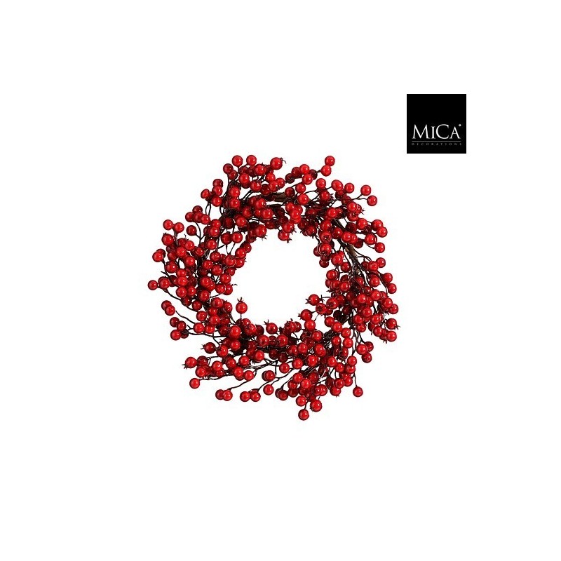 Garland with Red Berries 40 cm amagictree.com
