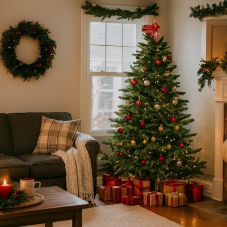 Albero di Natale Brampton Verde h215 Ø142cm PE+PVC Edelman