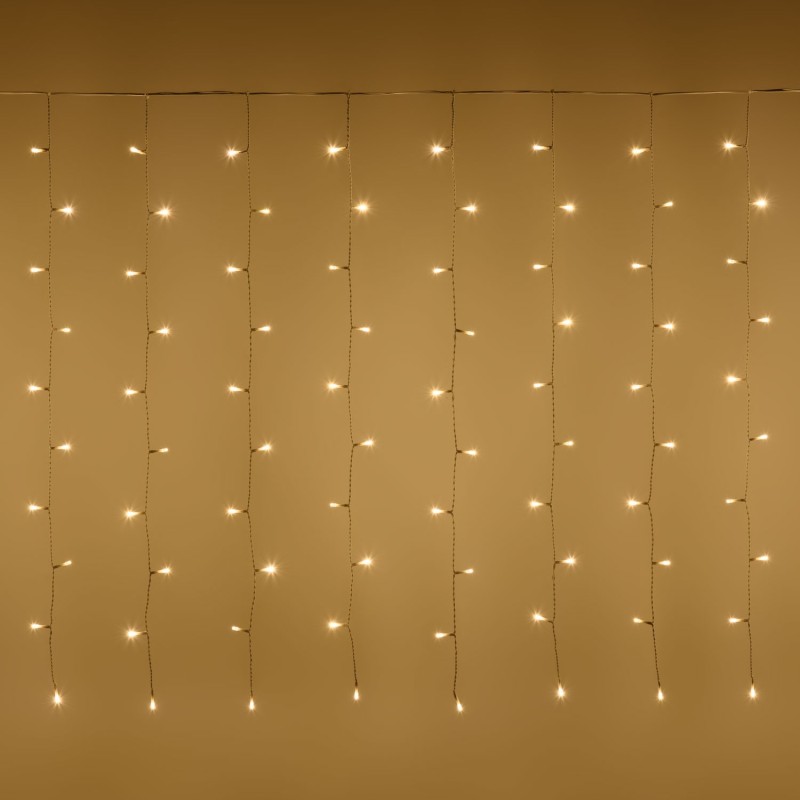 Curtain 320xH100cm LP-H 200 WARM WHITE LED AmagicTree.com