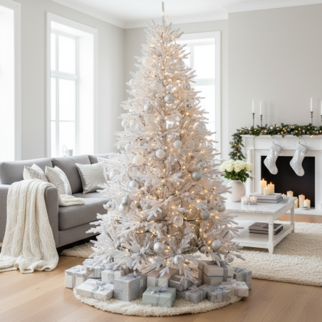 Lincoln White Christmas Tree h 210 cm d 128 cm PE - MagicTree™