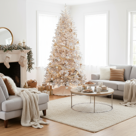 Albero di Natale Lincoln White h 240 cm d 145 cm PE - MagicTree™