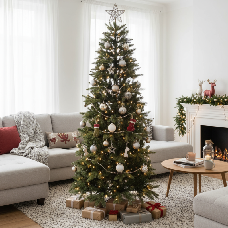 Russel Christmas tree h 240 cm d 80 cm PE+PVC | MagicTree™