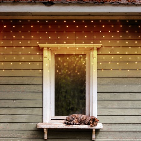 Curtain 320xH100cm LP-H 200 WARM WHITE LED AmagicTree.com
