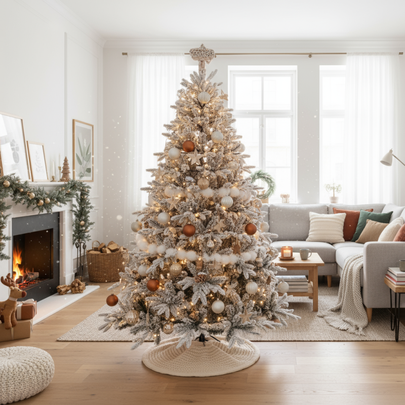 Albero di Natale White Montgomery h 180 cm d 110 cm PVC | MagicTree™