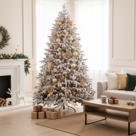 Albero di Natale White Montgomery h 210 cm d 126 cm PVC - MagicTree™