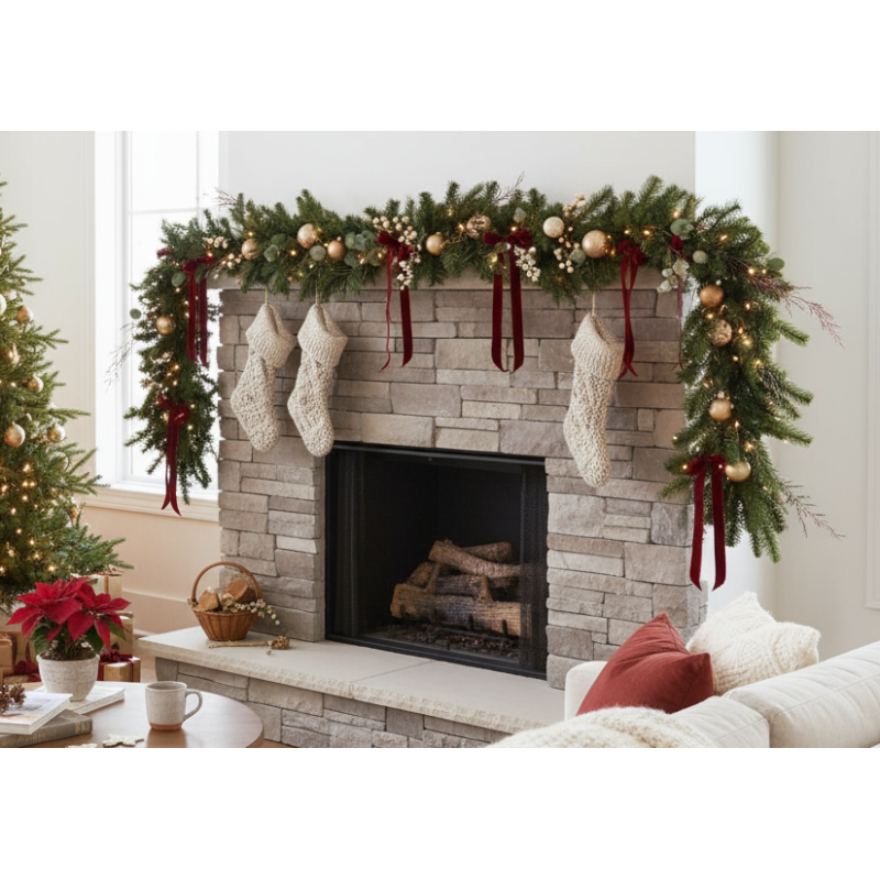 Festone Lucas 270 cm - MagicTree™ | Decorazione Natalizia di Qualità