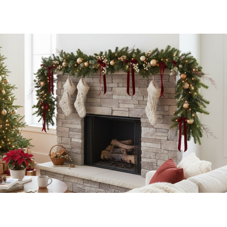 Festone Lucas 270 cm - MagicTree™ | Decorazione Natalizia di Qualità
