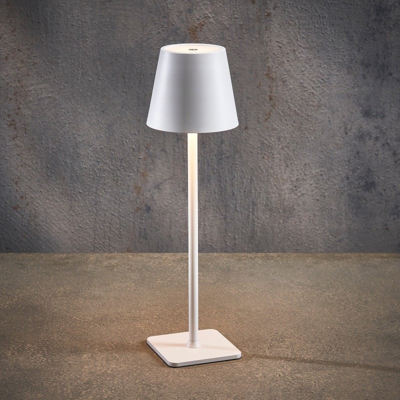 USB-C Multicolor LED White Table Lamp amagictree.com