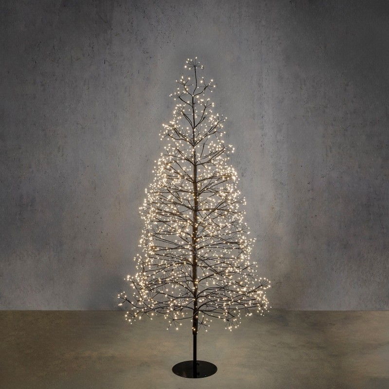 Black Christmas Tree with 2100 Classic White LEDs and Timer amagictree.com