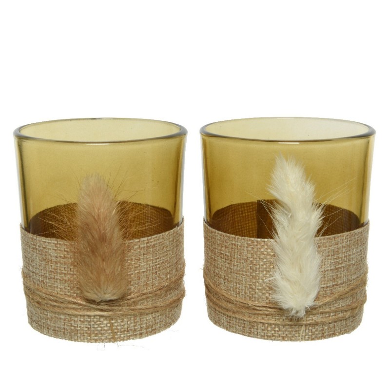 Glass candle holder 8 cm. Single Piece AmagicTree.com