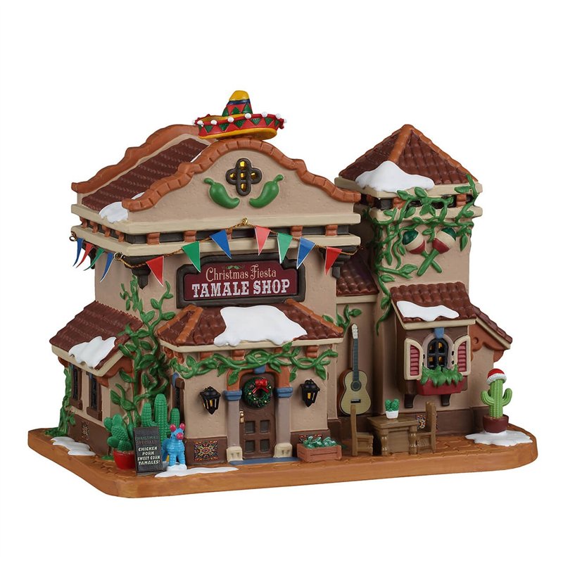 Christmas Fiesta Tamale Shop con Alimentatore 4.5V Cod. 65560