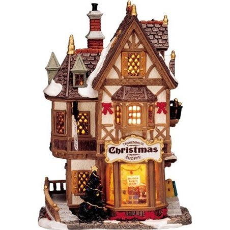 Lemax Starter Pack con Neve in Omaggio - Devaney's Bakery, Tannenbaum Christmas Shoppe, Lucy's Chocolate Shop
