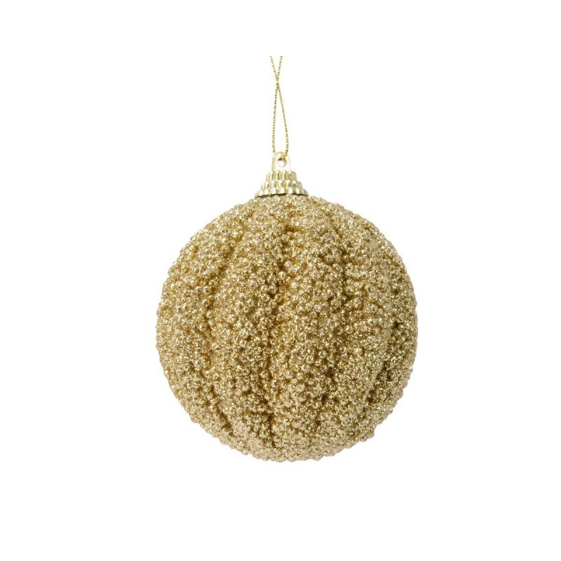 Hanging ball with glitter 8 cm. AmagicTree.com