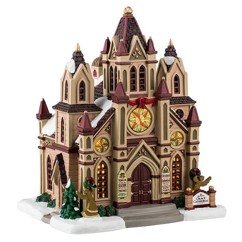 Lemax Grace Cathedral Pack con Neve in Omaggio