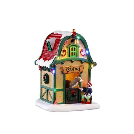 Lemax Santa's Reindeer Pack with Free Snow