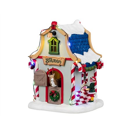 Lemax Santa's Reindeer Deluxe Pack con Neve in Omaggio