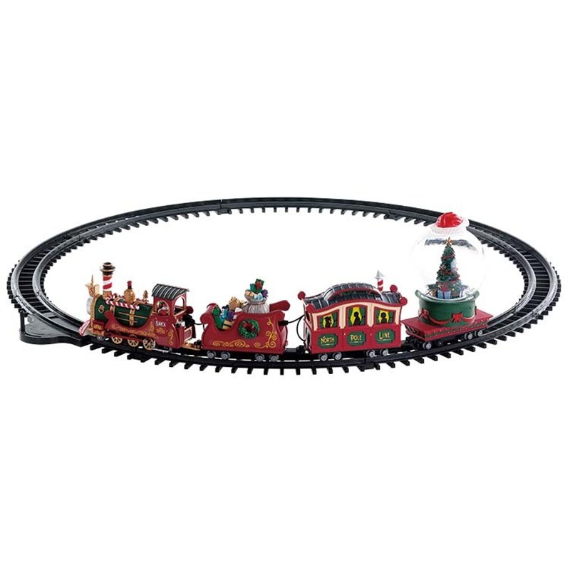 Lemax North Pole Railway Pack con Neve in Omaggio