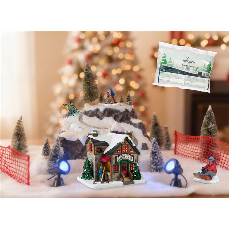 Lemax Ski Village Pack with Free Snow